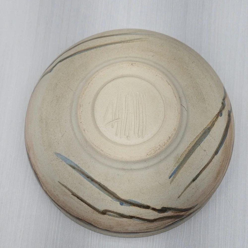 Studio Pottery Desert Landscape Lidded Casserole Dish Southwestern Stoneware